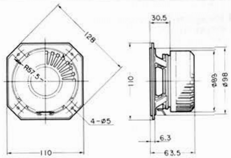 FOSTEX FE106Σ - outline