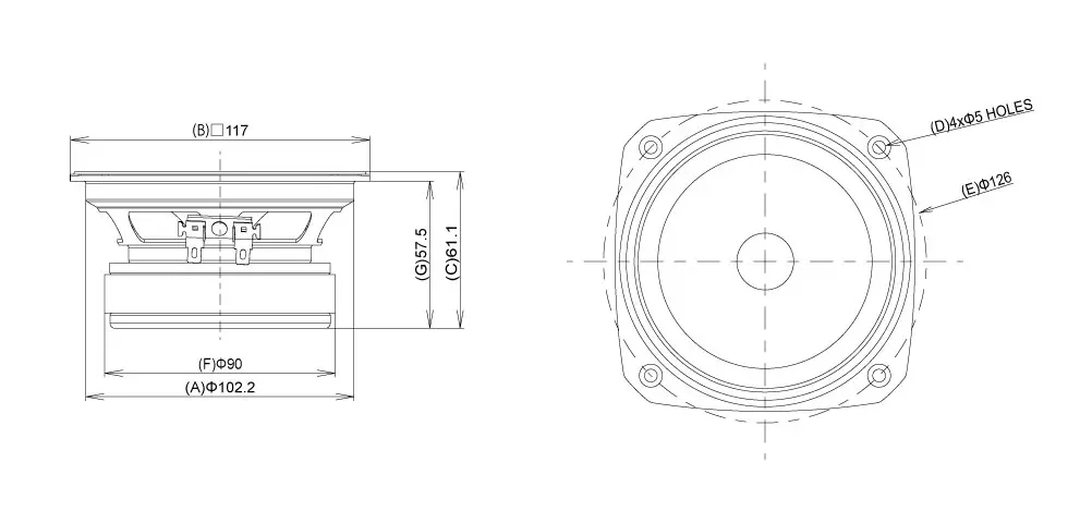 FOSTEX FE126NV - outline