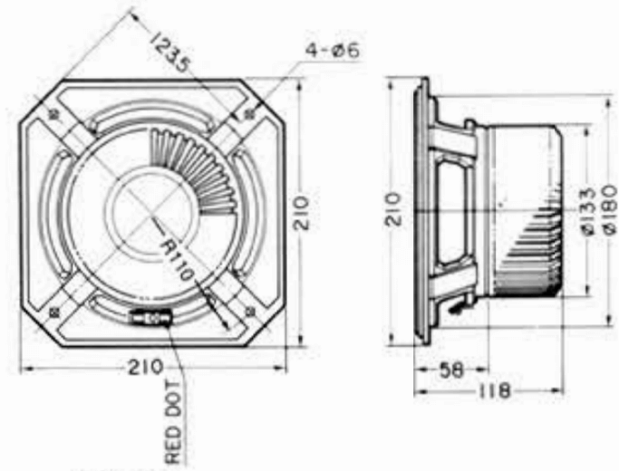 FOSTEX FE206Σ - outline