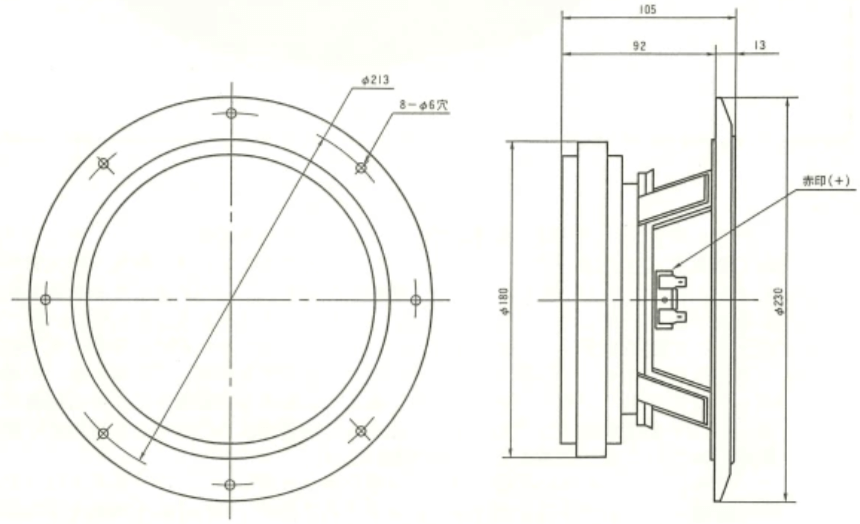 FOSTEX FE208Super - outline