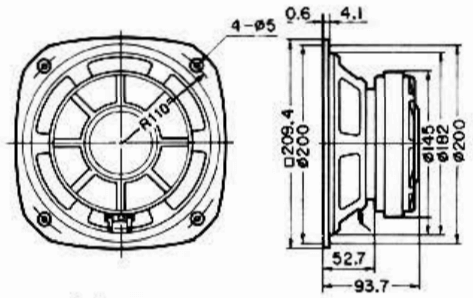 FOSTEX FF225 - outline