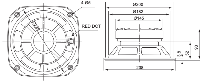 FOSTEX FF225K - outline