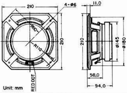 FOSTEX FP203 - outline