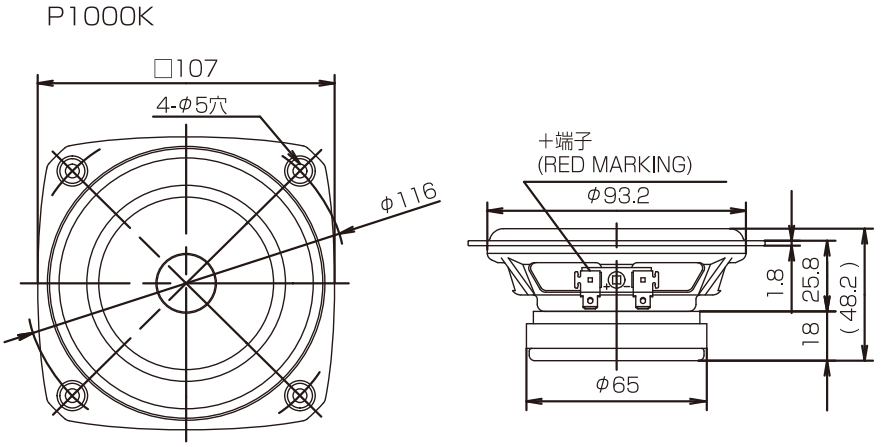 FOSTEX P1000K - outline